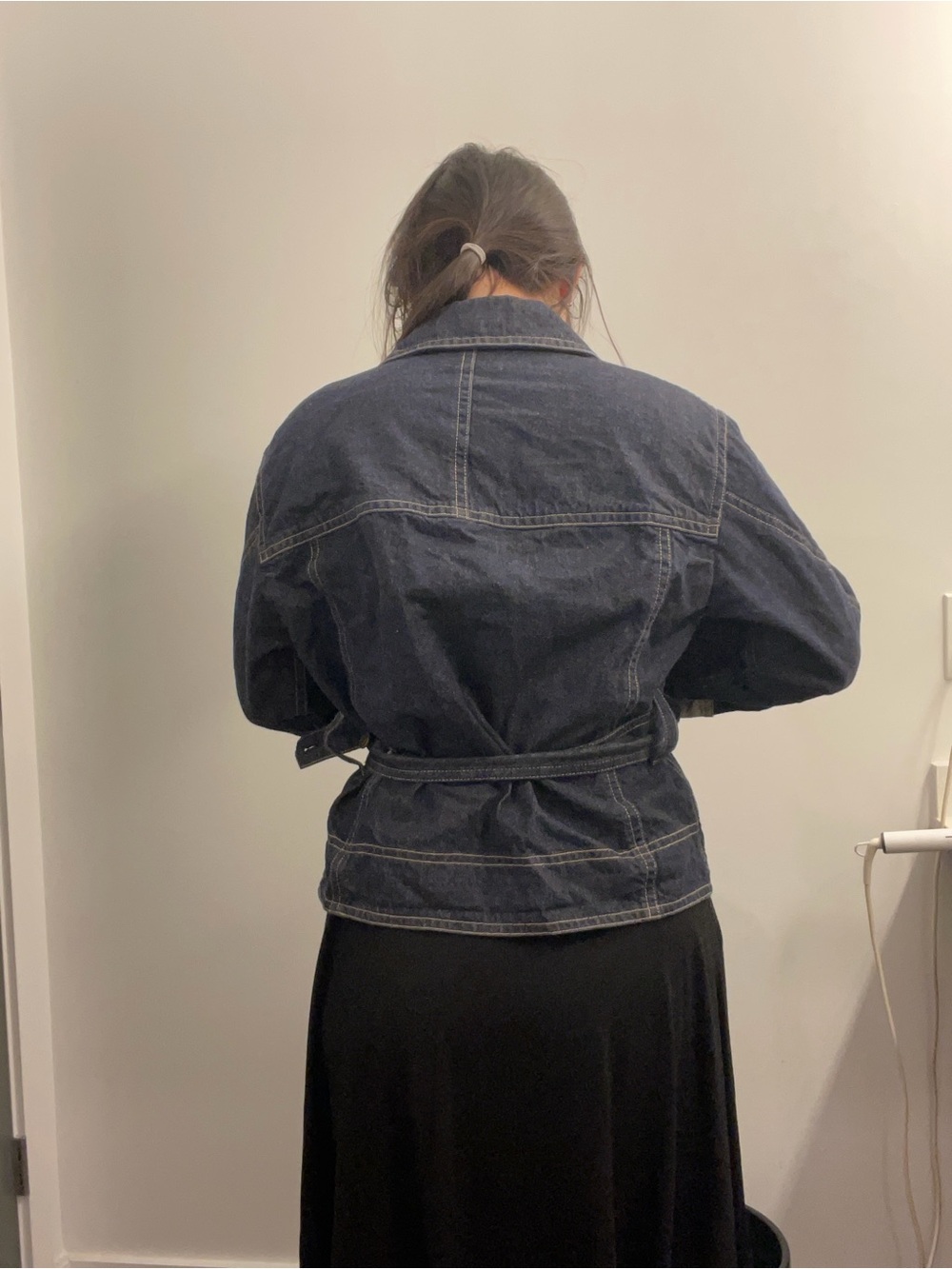 Vince Denim Work Jacket - Dark Indigo - size s - Picture 5 of 15